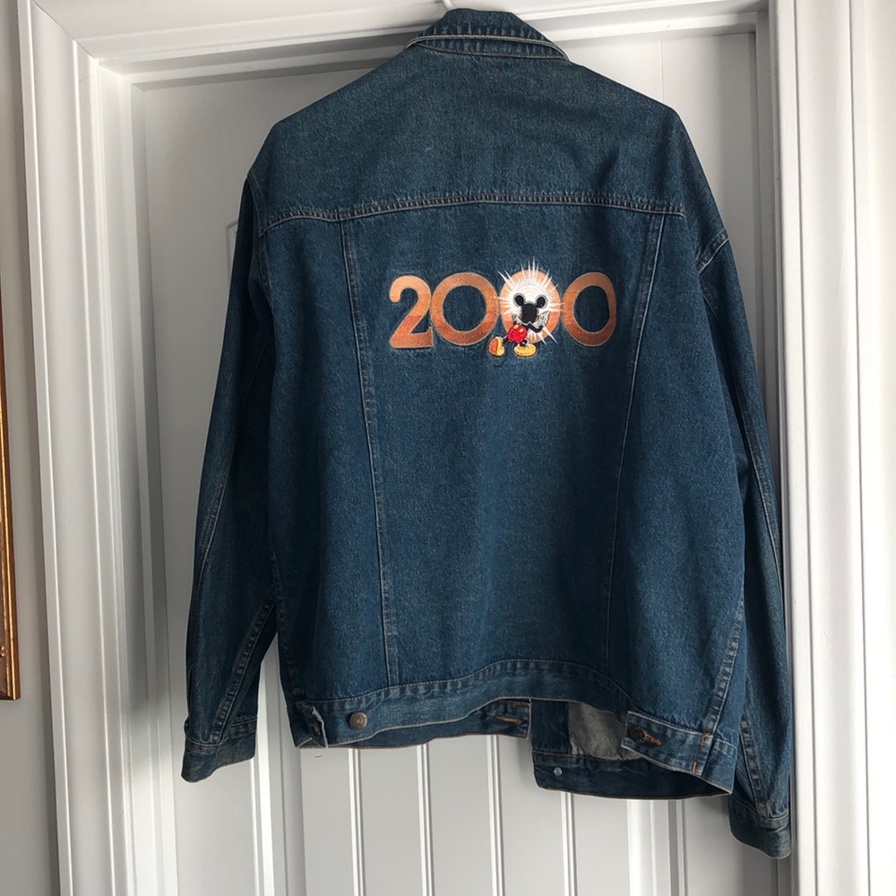 Disney Store 2000 Millenium Embroidered Denim Coat